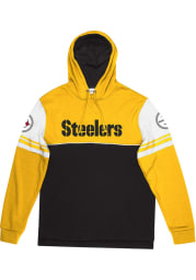 Mitchell and Ness Pittsburgh Steelers Mens Black Home Advantage Fashion Hood