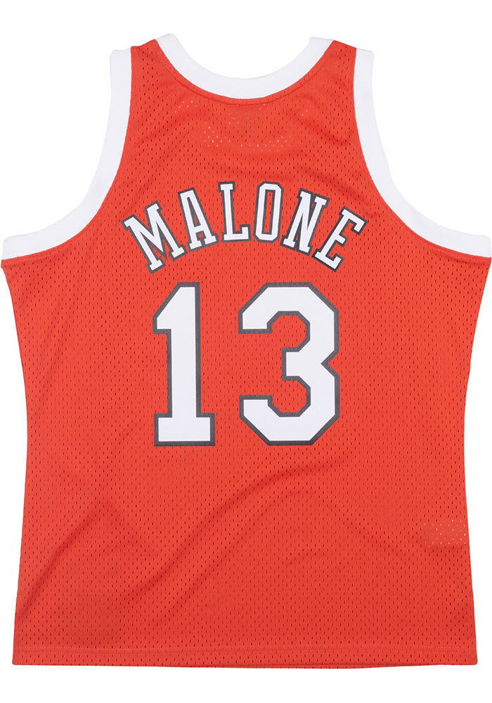 Mitchell & Ness Moses Malone Red Philadelphia 76ers Big & Tall