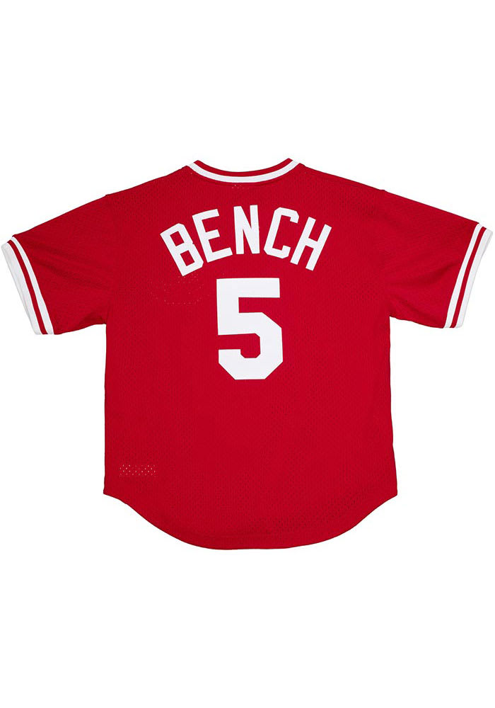 Johnny Bench Cincinnati Reds Cooperstown Throwback Men's Red Jersey