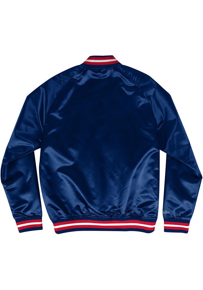 Mitchell and Ness St Louis Cardinals Mens NAVY Satin Jacket Light