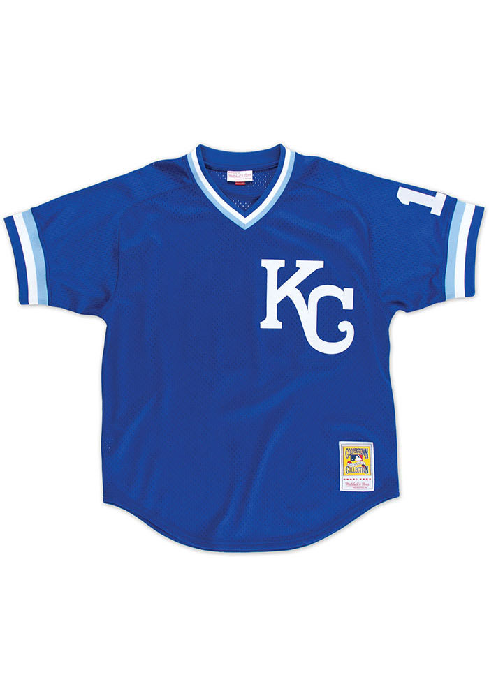 Bo Jackson Kansas City Royals Mitchell and Ness 1989 Authentic BP Cooperstown Jersey - Blue
