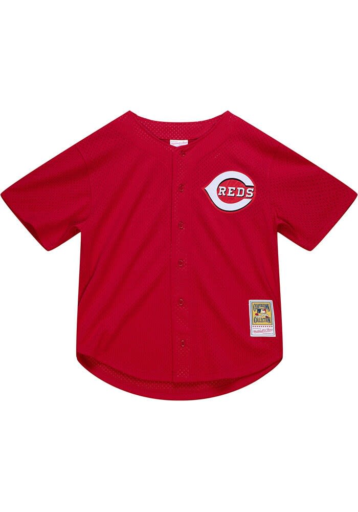 Ken Griffey Jr. Cincinnati Reds Mitchell and Ness 2000 Authentic Batting Practice Cooperstown Jers