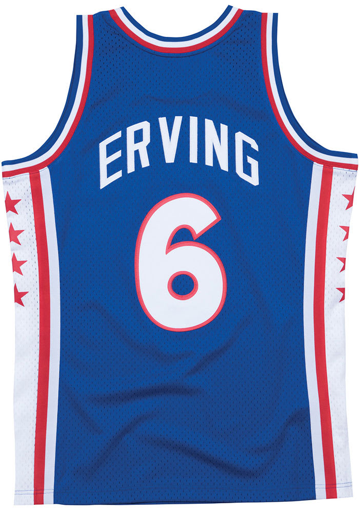 Julius Erving Philadelphia 76ers Mitchell and Ness 76-77 Swingman Swingman Jersey