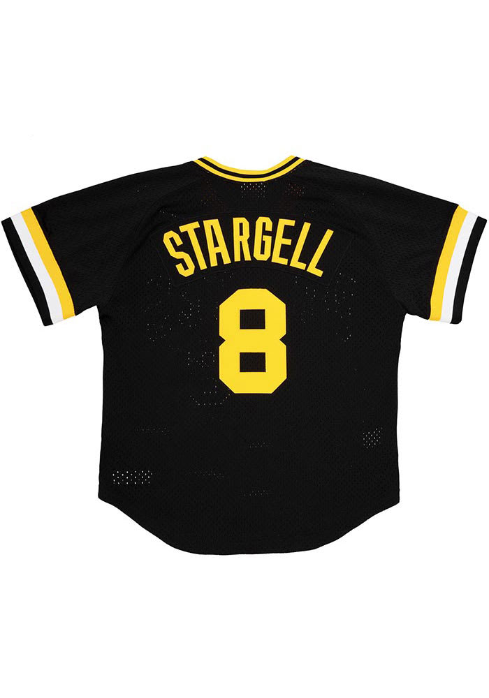 Men's Mitchell & Ness Willie Stargell Black Pittsburgh Pirates 1982 Authentic Cooperstown Collection Mesh Batting Practice Jersey, Size: XL
