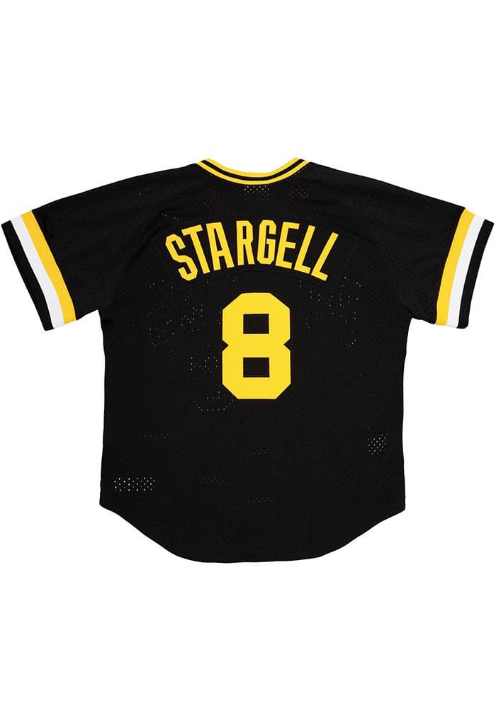 Willie Stargell Pittsburgh Pirates Mitchell and Ness 1982 Authentic Batting Practice Cooperstown Jersey - Black
