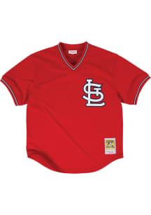 Ozzie Smith St Louis Cardinals Mitchell and Ness 1996 Authentic Batting Practice Cooperstown Jer..