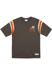 Mitchell and Ness Cleveland Browns Brown Extra Innings Short Sleeve Fashion T Shirt