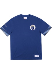 Mitchell and Ness Kansas City Royals Blue Final Seconds Short Sleeve Fashion T Shirt