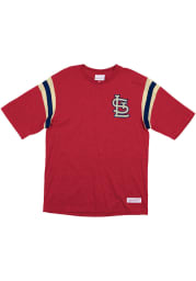 Mitchell and Ness St Louis Cardinals Red Extra Innings Short Sleeve Fashion T Shirt