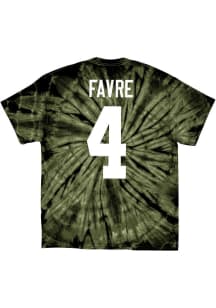 Brett Favre Green Bay Packers Green NN Spider Short Sleeve Fashion Player T Shirt