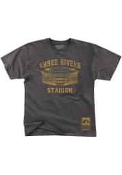 Mitchell and Ness Pittsburgh Pirates Charcoal STADIUM SERIES 2.0 Short Sleeve Fashion T Shirt