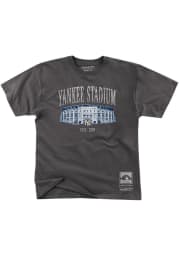 Mitchell and Ness New York Yankees Charcoal STADIUM SERIES 2.0 Short Sleeve Fashion T Shirt