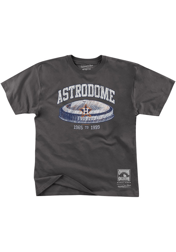Houston Astros Astrodome T-Shirt from Homage. | Charcoal | Vintage Apparel from Homage.