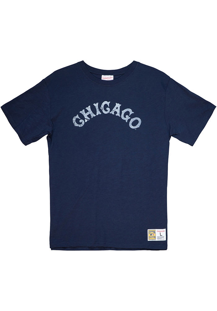 Mitchell and Ness Chicago White Sox Navy Blue LEGENDARY SLUB Short Sleeve Fashion T Shirt