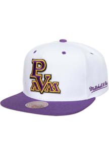 Mitchell and Ness Prairie View A&amp;M Panthers White College Dropback Mens Snapback Hat