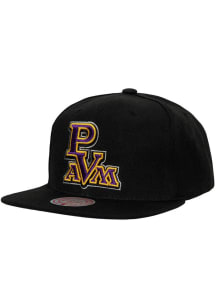 Mitchell and Ness Prairie View A&amp;M Panthers Black Double Down Mens Snapback Hat