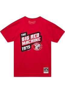Mitchell and Ness Cincinnati Reds Red Pennant Race Collection Short Sleeve Fashion T Shirt