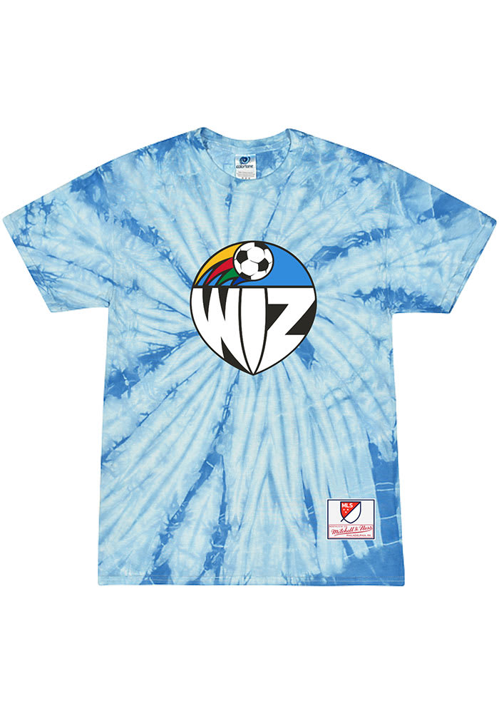 Mitchell and Ness KC Wizards M Blue Colorstone Tie Dye SS Fashion Tee