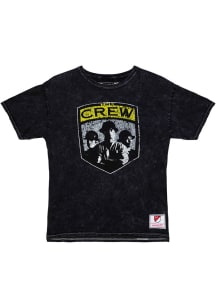 Mitchell and Ness Columbus Crew Black Colorstone Mineral Wash Short Sleeve Fashion T Shirt