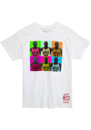 Dennis Rodman Chicago Bulls White Pop Art Short Sleeve Fashion Player T Shirt