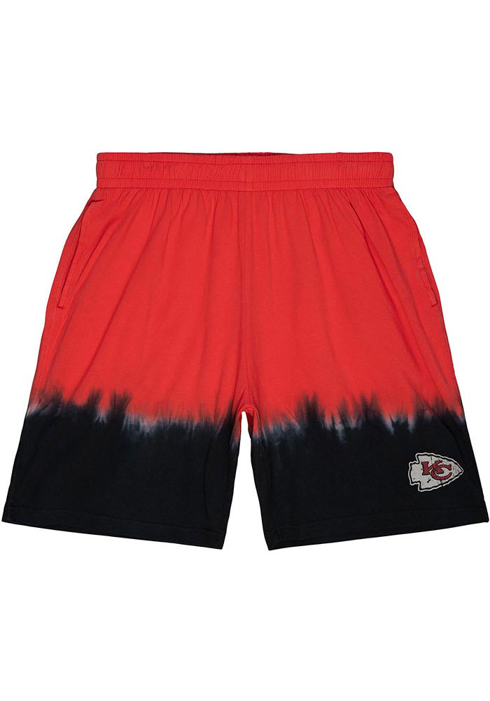 Mitchell and Ness Kansas City Chiefs Mens Red TIE DYE Shorts