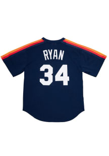 Nolan Ryan Houston Astros Mitchell and Ness Batting Practice Pullover Cooperstown Jersey - Navy ..