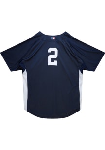 Derek Jeter New York Yankees Mitchell and Ness Batting Practice Cooperstown Jersey - Navy Blue