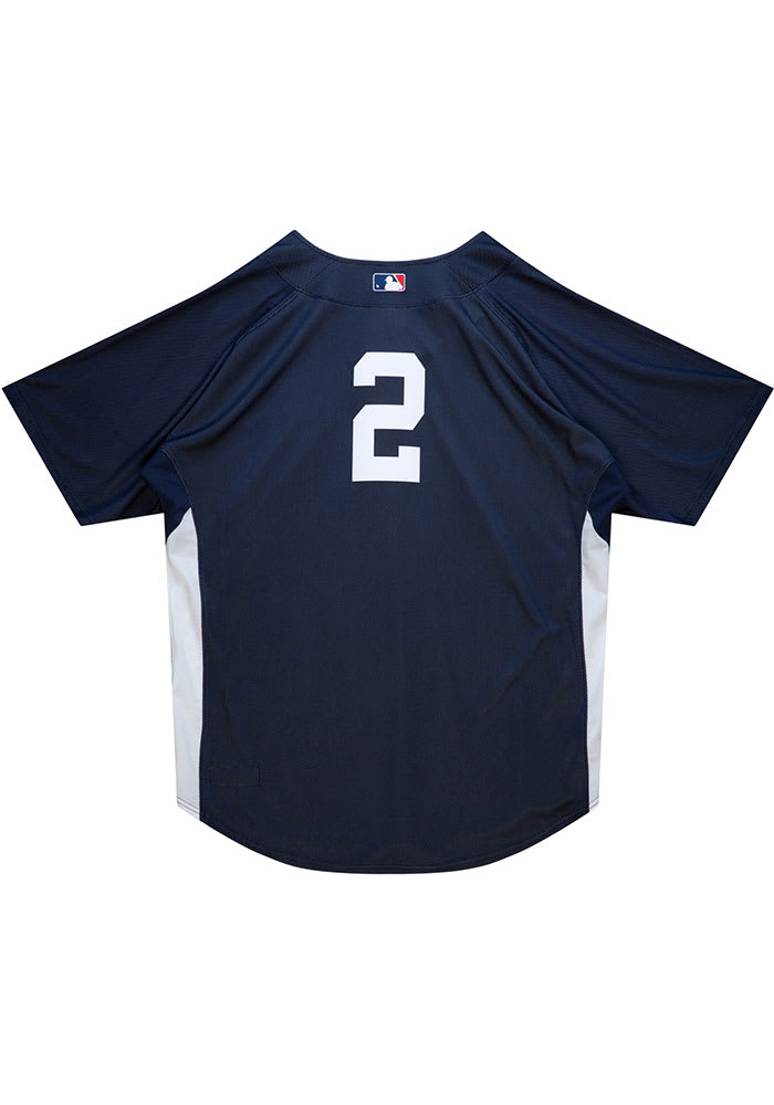 New York Yankees Mitchell and Ness Batting Practice Cooperstown Jersey - Navy Blue