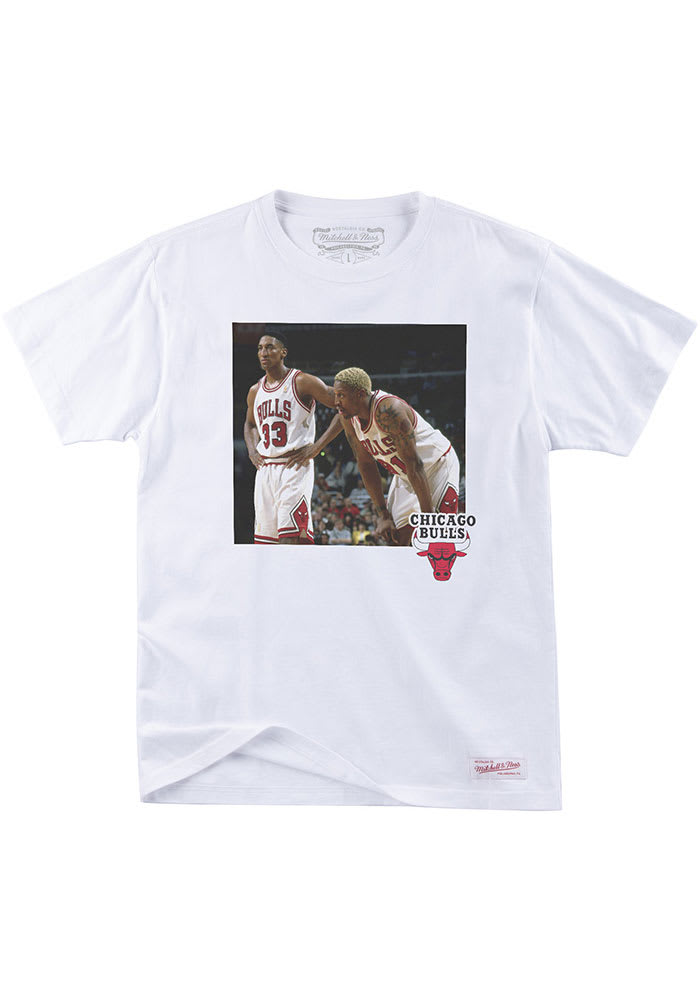 Scottie Pippen Chicago Bulls White Athlete Short Sleeve Player T Shirt