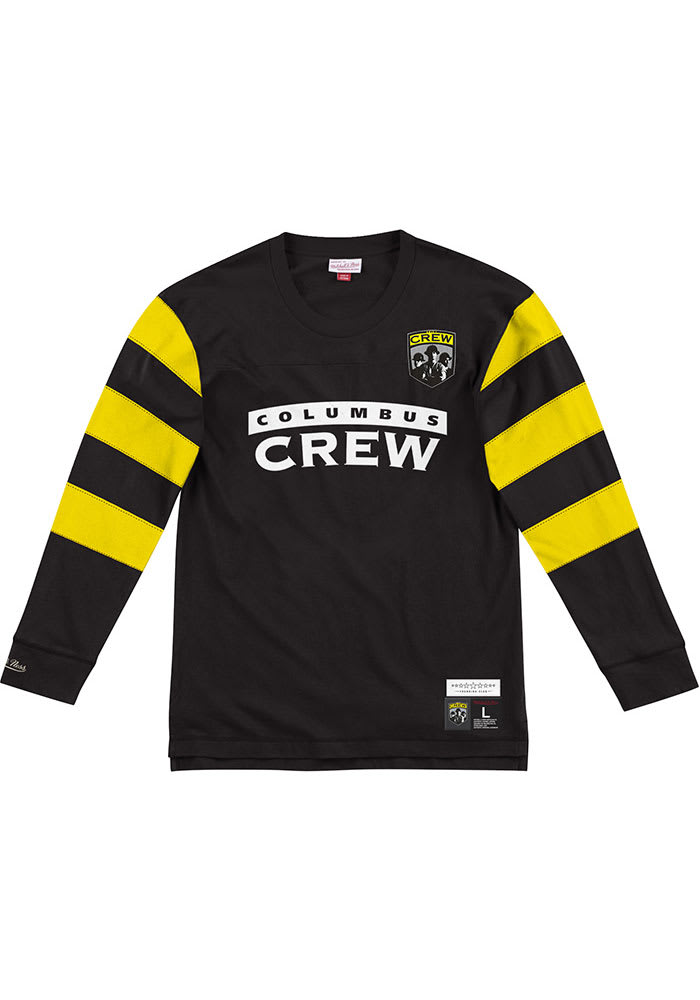 Mitchell and Ness Columbus Crew Mens Black Team Inspired Long Sleeve  Sweatshirt