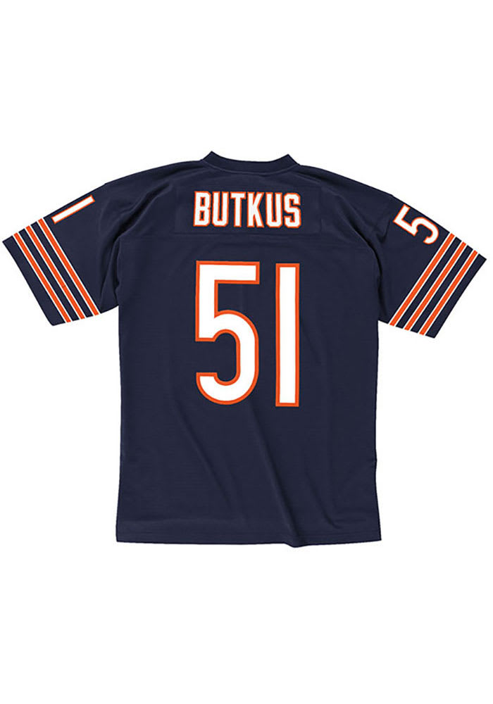 Chicago Bears Dick Butkus Mitchell and Ness 1966 Throwback Jersey