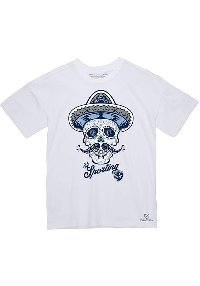 Chicago Bulls Sugar Skull T-Shirt by Mitchell & Ness