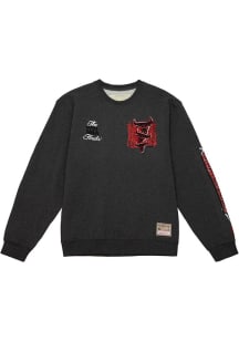 Mitchell and Ness Chicago Bulls Mens Grey BORN AND BRED Long Sleeve Fashion Sweatshirt