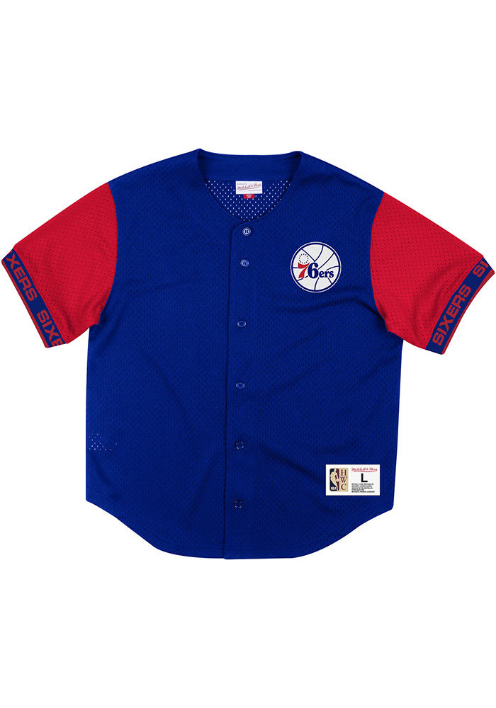 Mitchell and Ness Philadelphia 76ers Blue Pure Shooter Jersey