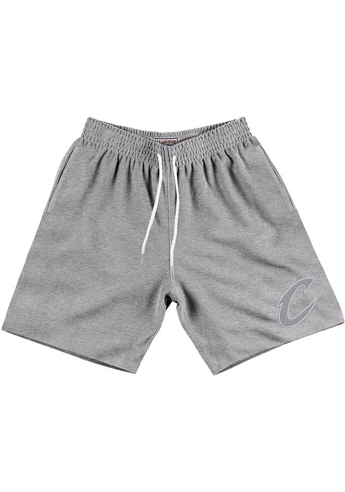 Mitchell and Ness Cleveland Cavaliers Mens Grey French Terry Shorts