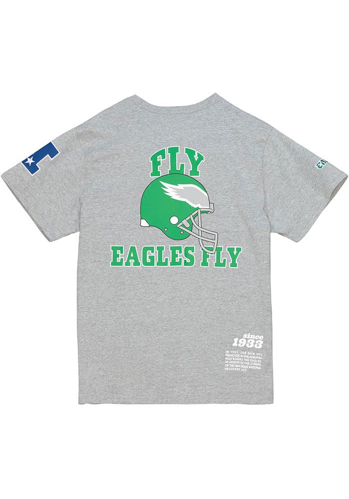 47 Philadelphia Eagles Kelly Green Grit Wordmark Short Sleeve Fashion T Shirt, Kelly Green, 100% Cotton, Size XL, Rally House