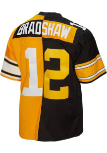 Pittsburgh Steelers Terry Bradshaw Mitchell and Ness SPLIT LEGACY Throwback Jersey