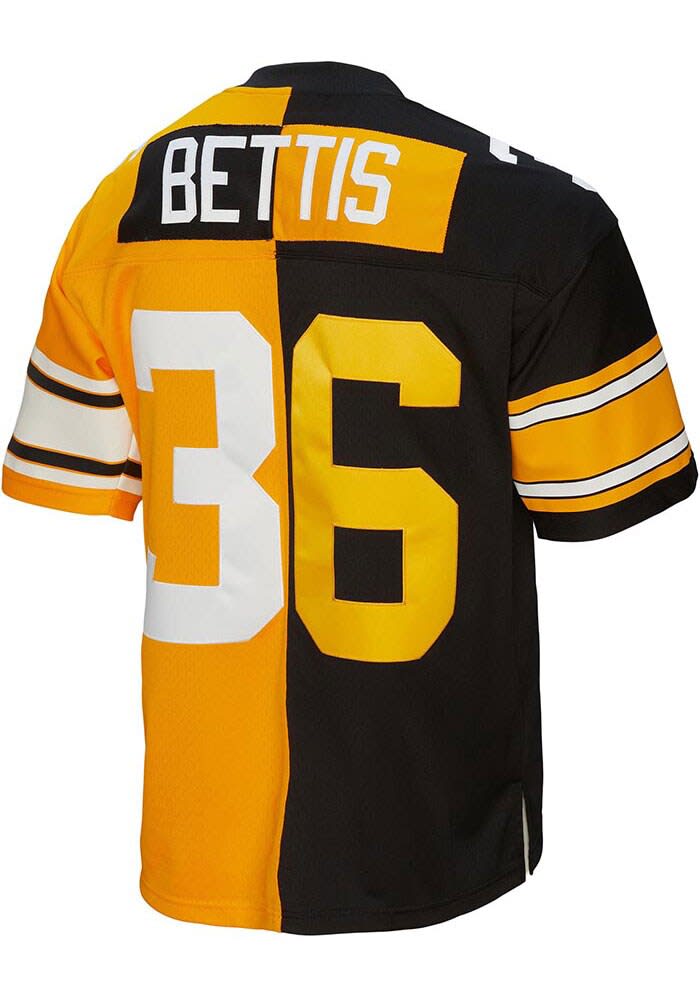 Pittsburgh Steelers Jerome Bettis Mitchell and Ness SPLIT LEGACY Throwback  Jersey - Black