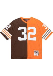 Cleveland Browns Jim Brown Mitchell and Ness SPLIT LEGACY Throwback Jersey