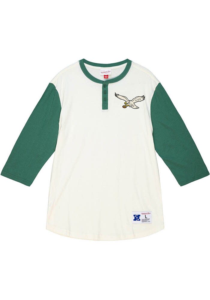 Philadelphia Eagles Mitchell & Ness Home Stretch Henley Long