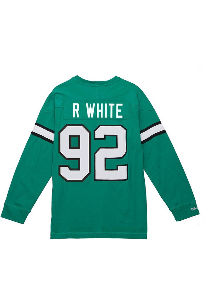 Reggie White Philadelphia Eagles Men's Black Name & Number Logo T