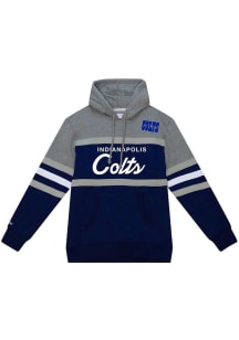 Mitchell and Ness Indianapolis Colts Mens Blue HEAD COACH Fashion Hood