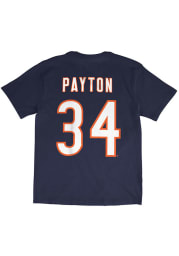 Walter Payton Chicago Bears Navy Blue Vintage Short Sleeve Player T Shirt
