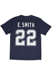 Emmitt Smith Dallas Cowboys Navy Blue Vintage Short Sleeve Fashion Player T Shirt