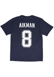 Troy Aikman Dallas Cowboys Navy Blue Vintage Short Sleeve Player T Shirt