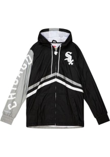 Mitchell and Ness Chicago White Sox Mens Black Undeniable Light Weight Jacket