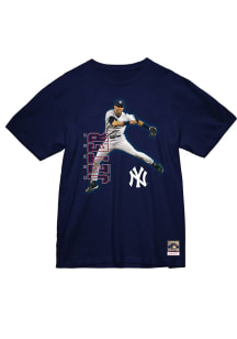 Derek Jeter New York Yankees Navy Blue Throw Short Sleeve Fashion Player T Shirt