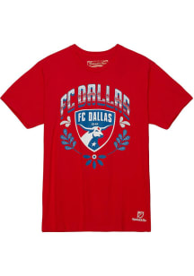 Mitchell and Ness FC Dallas Red SERAPE Short Sleeve T Shirt