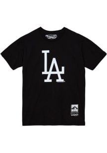 Mitchell and Ness Los Angeles Dodgers Black SCRIPT WORDMARK Short Sleeve Fashion T Shirt