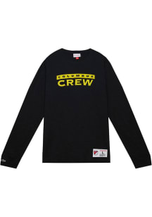 Mitchell and Ness Columbus Crew Black Legendary Slub Long Sleeve Fashion T Shirt